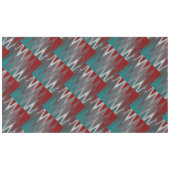 Graue Wellen auf Bordeaux aquamarin Tischdecke (Vorderseite (Horizontal))