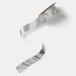Graue Wellen Satinband