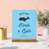 Graue Whale Hallo Kinderspielkarten und Geschenksc Acrylschild (Hochzeit)