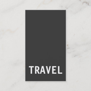 Graue White Travel Agent Business Card Visitenkarte