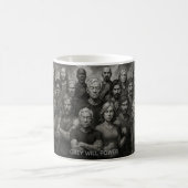 Graue Willenskraft-Kaffeetasse Kaffeetasse (Mittel)
