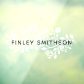 Graue Wirbel mit Blumenmuster Elegant Klasse Stilv Fensteraufkleber (Blatt 3)