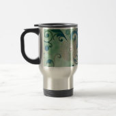 Graue Wirbel und Blume Reisebecher (Links)