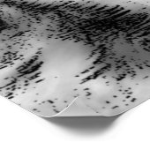 Graue Wolf Eyes Motivierend Poster Print (Ecke)