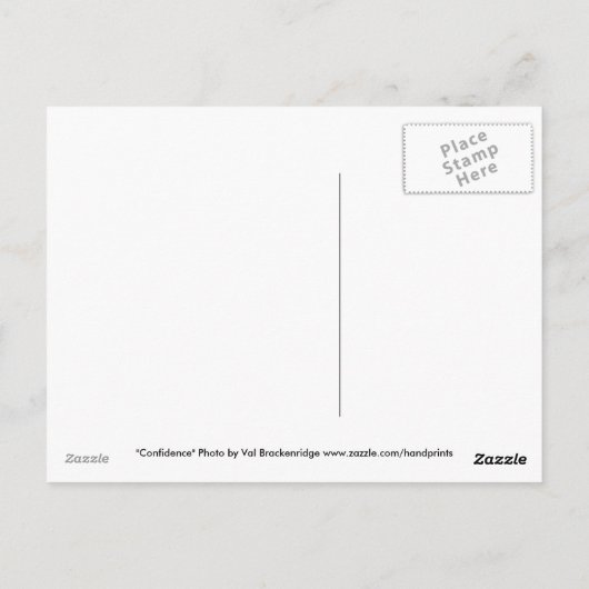 Graue Wolf Motivierend Postkarten (Rückseite)