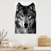 Graue Wolf Poster Print (Küche)