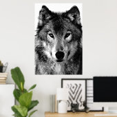 Graue Wolf Poster Print (Heimbüro)