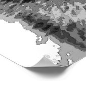 Graue Wolf Poster Print (Ecke)