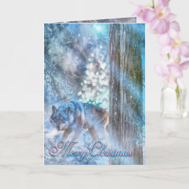 Graue Wolf-SAISON DER WOLF-Karte Karte