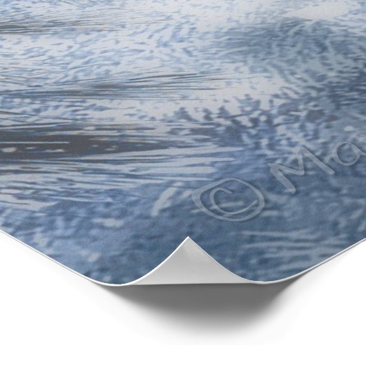 Graue Wolf-SAISON DER WOLF Poster (Ecke)