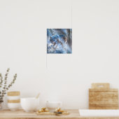 Graue Wolf-SAISON DER WOLF Poster (Küche)