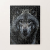 Graue Wolf Waldtiere Wildtiere Natur Nah nachsehen Puzzle (Vertikal)