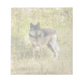 Graue Wolf & Wilderness Foto Geschenke Notizblock (Vorderseite)