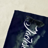 Graue Wölfe unter einem Vollmond Strandtuch (Beispiel)