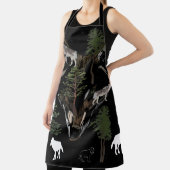 Graue Wölfe, Wolf liebt Kunst Schürze (InSitu)