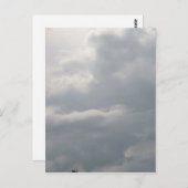 Graue Wolken Postkarte (Vorne/Hinten)