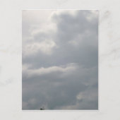 Graue Wolken Postkarte (Vorderseite)