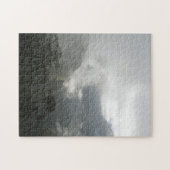 Graue Wolken über den Bergen Puzzle (Horizontal)