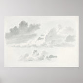 Graue Wolken, Vintages Öl Poster (Vorne)