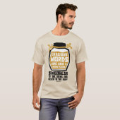 Graue Worte sind wie ein Honigwabe T-Shirt (Vorne ganz)
