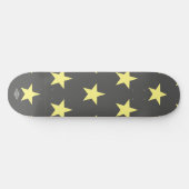 Graue Yellow Stars HAMbWG Skateboard (Horizontal)