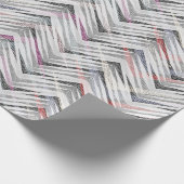 Graue Zackzag Geschenkpapier (Ecke)