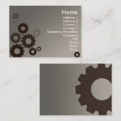 Graue Zähne - mollig Visitenkarte (Vorne/Hinten)