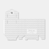 Graue Zickzack Elefant Babydusche Gastgeschenk Geschenkschachtel (Ungefaltet)