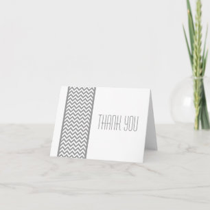 Graue Zickzack Grenze Danke Karte