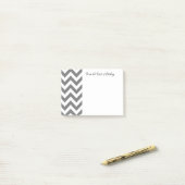 Graue Zickzack Post - Hinweise Post-it Klebezettel (Auf Schreibtisch)