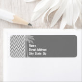 Graue Zickzack Streifen; tropische Palme (Insitu)