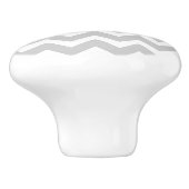 Graue Zickzack Zickzack-Muster-Keramik-Griffe Keramikknauf (Seitenansicht)