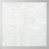 Graue Ziegelmauer Weiße Ziegeln Hintergrund Textur Poster (Vorne)