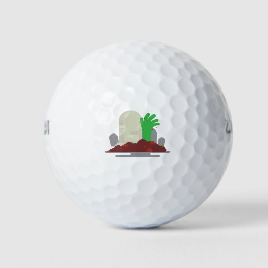 graue Zombie Golfball (Vorderseite)