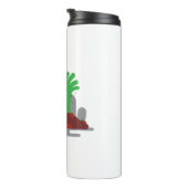 graue Zombie Thermosbecher (Nach rechts gedreht)