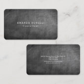 Graue Zwischenablage Berufliches Minimalistisches  Visitenkarte (Vorne/Hinten)