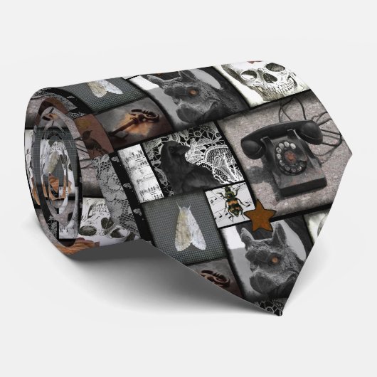 Gräuel und Krähen Krawatte (Gerollt)