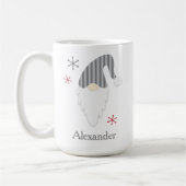 Grauen Gnome und Schneeflocken Tasse (Links)