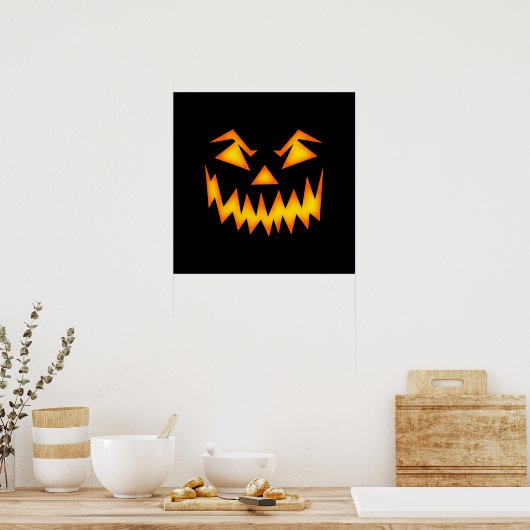 grauenhaftes Halloween-Böse Poster (Küche)