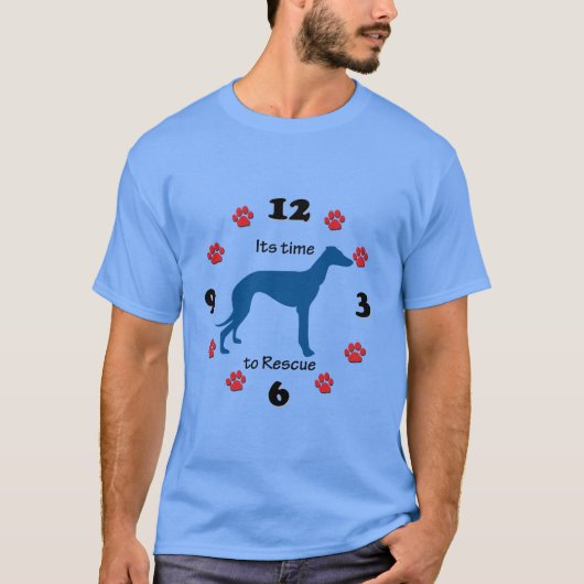 Grauenhund-Rettungsuhr T-Shirt (Vorderseite)