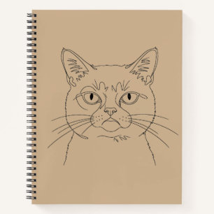 grauenvolle Katze Notizblock