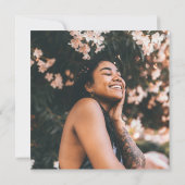 Grauer Abschluss für das Foto Einladung (Rückseite)