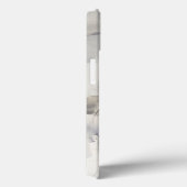 Grauer abstrakter Druck der Improvisations-I Case-Mate iPhone Hülle (Rückseite / Rechts)