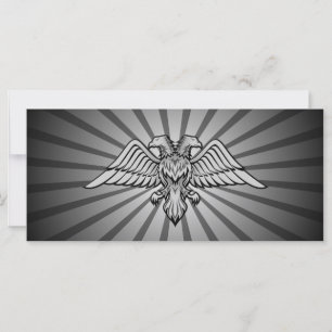 Grauer Adler mit zwei Köpfen