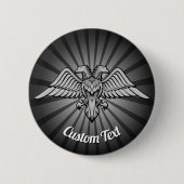 Grauer Adler mit zwei Köpfen Button (Vorderseite)
