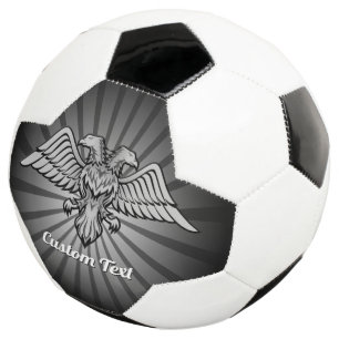 Grauer Adler mit zwei Köpfen Fußball