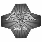 Grauer Adler mit zwei Köpfen Fußball (Flach)