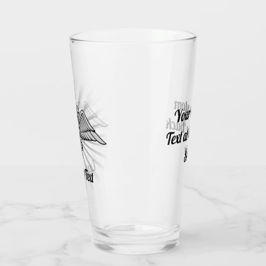 Grauer Adler mit zwei Köpfen Glas (Links)