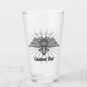 Grauer Adler mit zwei Köpfen Glas (Vorderseite)