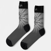 Grauer Adler mit zwei Socken (Linkes Detail)